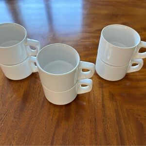 6- White espresso, 4 ounce cups